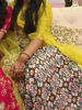 Picture of Mustard yellow patola Lehenga with work blouse