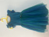 Picture of Peacocok blue party wear net dress For 4-6Y 2-4Y