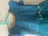 Picture of Peacocok blue party wear net dress For 4-6Y 2-4Y