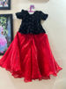 Picture of Red Sharara pant with Black peplum Blouse For 4-6Y