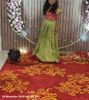 Picture of Green woven floral lehenga 10-11y