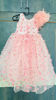 Picture of Half shoulder  pink long frock For 4-6Y