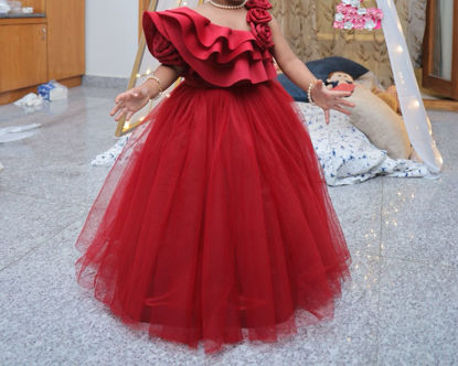 Picture of Boutique designed maroon frock For 2-4Y