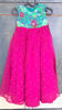 Picture of Pink n green crape long frock For 4-6Y