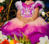 Picture of Purple n peach ball frock gown For 1-2Y
