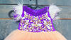 Picture of Purple n peach ball frock gown For 1-2Y