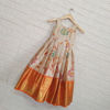 Picture of Paint brush style Floral Pattu lehenga with appliqué work blouse