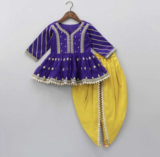 Picture of Little muffet brand Kurtha dhothi style set