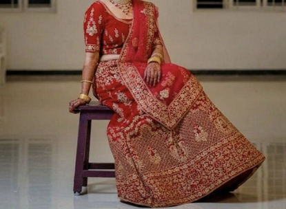 Picture of Red Bridal Lehenga
