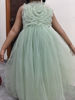 Picture of Mint Green Floral Net Gown for 4-6y