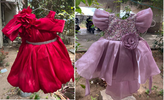 Picture of Party wear combo frocks For 1-2Y