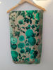Picture of Designer Floral Silk Saree Set - Cream & Emerald Green