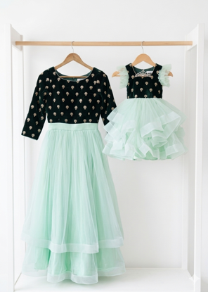 Picture of Mother and Daughter(1-3Y) Combo Frocks