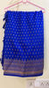 Picture of Royal Blue fancy saree with blouse