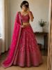 Picture of Zardosi handwork bridal lehenga