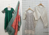 Picture of Combo of Mangalgiri Kurta with Bandhani dupatta &  cotton embroidered kurta set