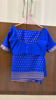 Picture of Royal Blue fancy saree with blouse