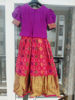 Picture of Pattu langa with zardosi maggam blouse 2-3y