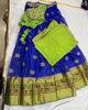 Picture of Royal Blue & Parrot Green Elephant Motif Lehenga Choli