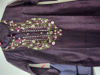 Picture of Brown Embroidered Silk-Blend Set & Sky Tie-Dye Shimmer Kurti