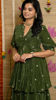 Picture of Flowy green sharara with flared pants