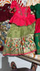 Picture of Pista green zari kota lehenga with maggam blouse 2-3y