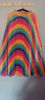 Picture of Rainbow Pleated Skirt with chikankari peplum top