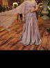 Picture of Lavender Saree style lehenga