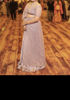 Picture of Lavender Saree style lehenga