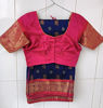 Picture of Pure kuppadam pattu saree with navy blue and pink combination