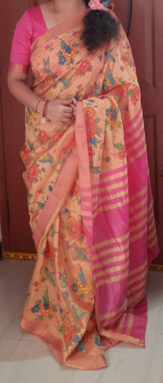 Picture of Mangalagiri digital print saree