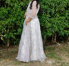 Picture of Ivory & Silver Bloom Lehenga
