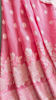 Picture of Soft blush pink saree with delicate weaving