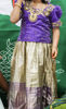 Picture of Kids kanchipattu Lehenga blouse with maggam work 2-4y