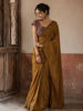 Picture of Plain saree with boat neck blouse