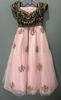 Picture of Pink lehenga with velvet blouse