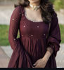 Picture of Narayanpet cotton Anarkali with machine embroidery