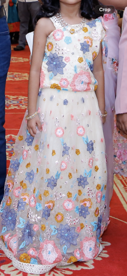 Picture of Little muffet beautiful designer top skirt set 6-8 yrs