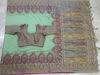 Picture of Original Kashmiri  weave light green saree