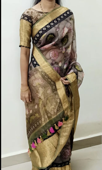 Picture of Pichwai organza saree