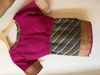 Picture of Georgette Benaras saree with cross stripes