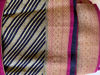 Picture of Georgette Benaras saree with cross stripes