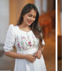 Picture of Cotton white embroidery frock