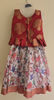 Picture of Kalamkari silk lehanga with banaras blouse 2-3y