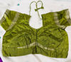 Picture of Wine and mehandi green pattu saree with blouse