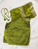 Picture of Wine and mehandi green pattu saree with blouse
