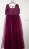 Picture of Designer net frock with cutdana work