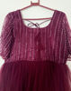 Picture of Designer net frock with cutdana work