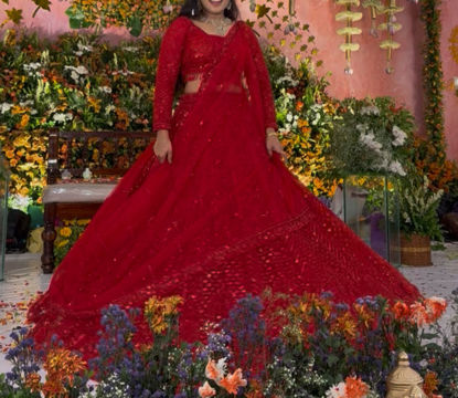 Picture of Bridal red lehanga
