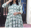 Picture of Green Patola cotton3 tier midi dress